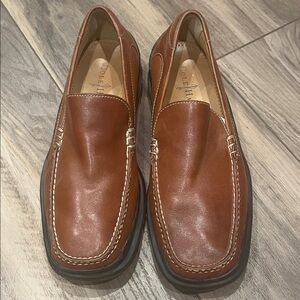 Cole Haan/Nike Air Brown Leather Slip-On Loafers